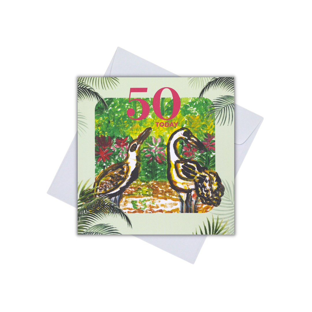 CARD - 50 TODAY (SINGAPORE BIRDS)