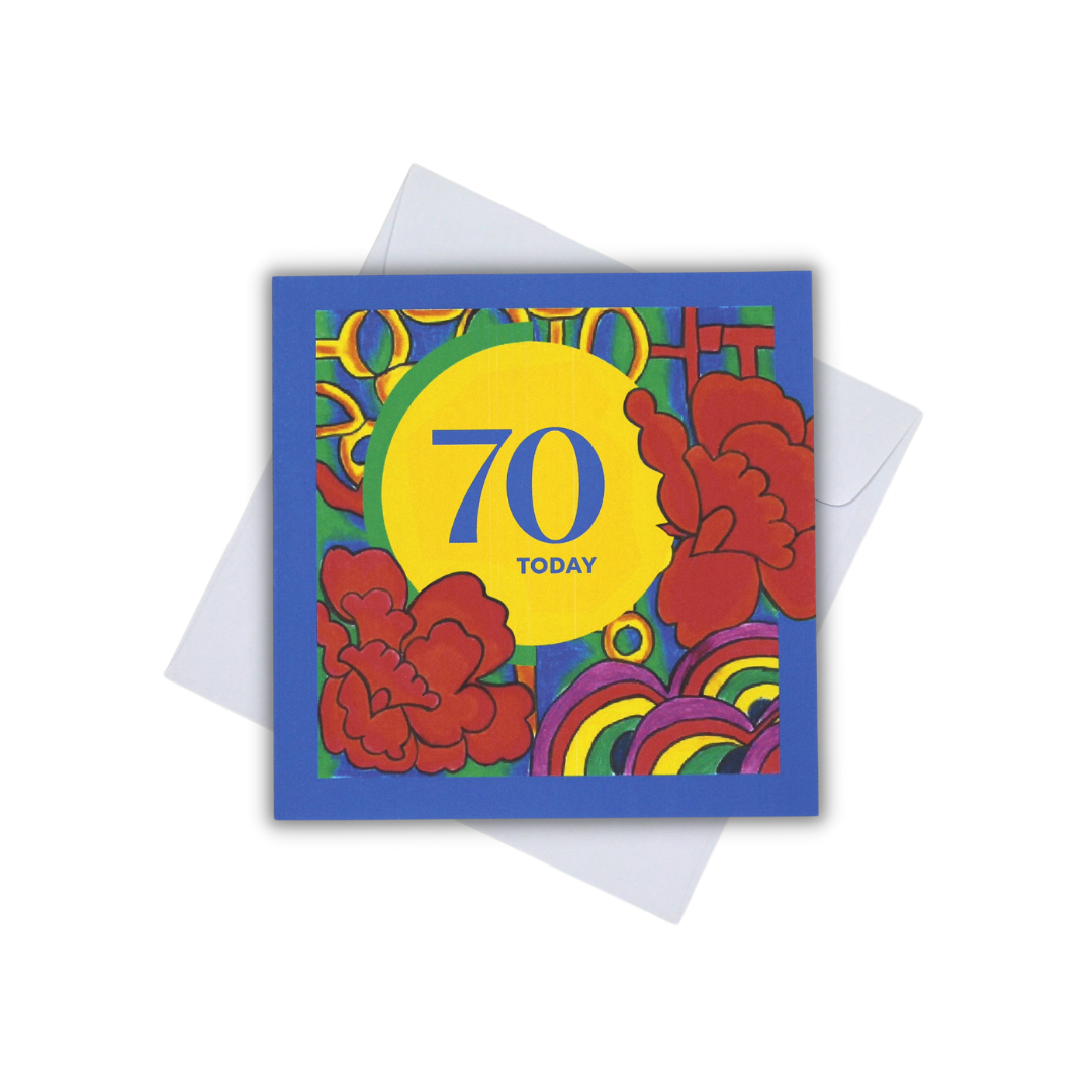 CARD - 70 TODAY (CHINESE MOTIFS)
