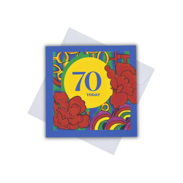 CARD - 70 TODAY (CHINESE MOTIFS)