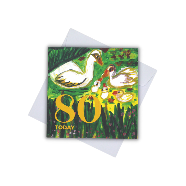 CARD - 80 TODAY (BOTANIC GARDENS)