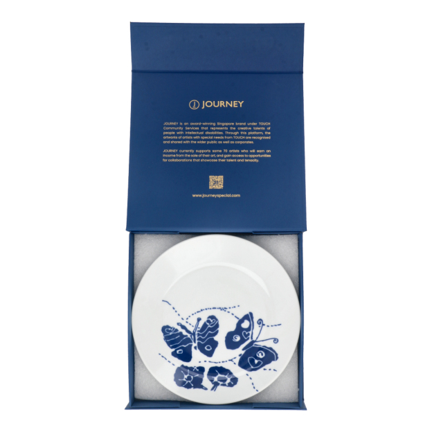 BUTTERFLY PORCELAIN PLATE