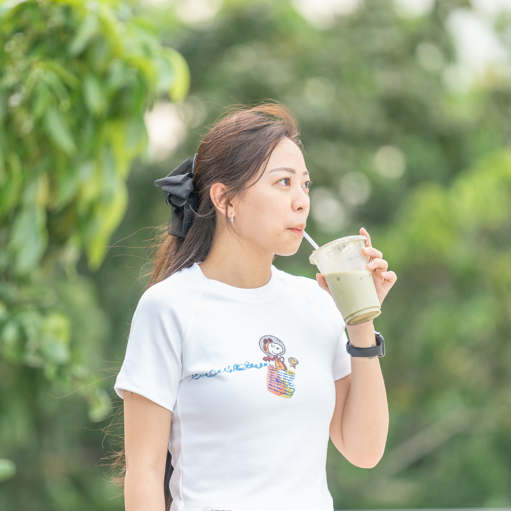 GALACTIC PLAYGROUND COLLECTION - SNOOPY & WOODSTOCK CROPPED T-SHIRT