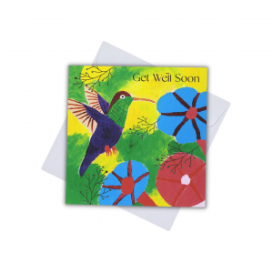 CARD - GET WELL SOON (HUMMINGBIRD)