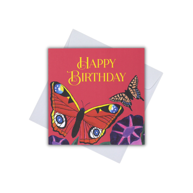 CARD - HAPPY BIRTHDAY (BUTTERFLY WONDERS)