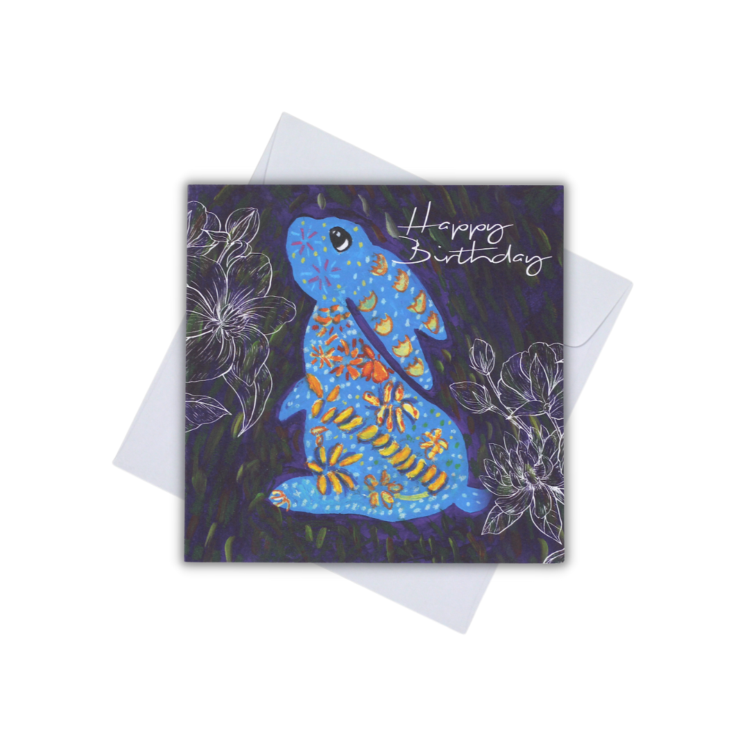 CARD - HAPPY BIRTHDAY (RABBIT)