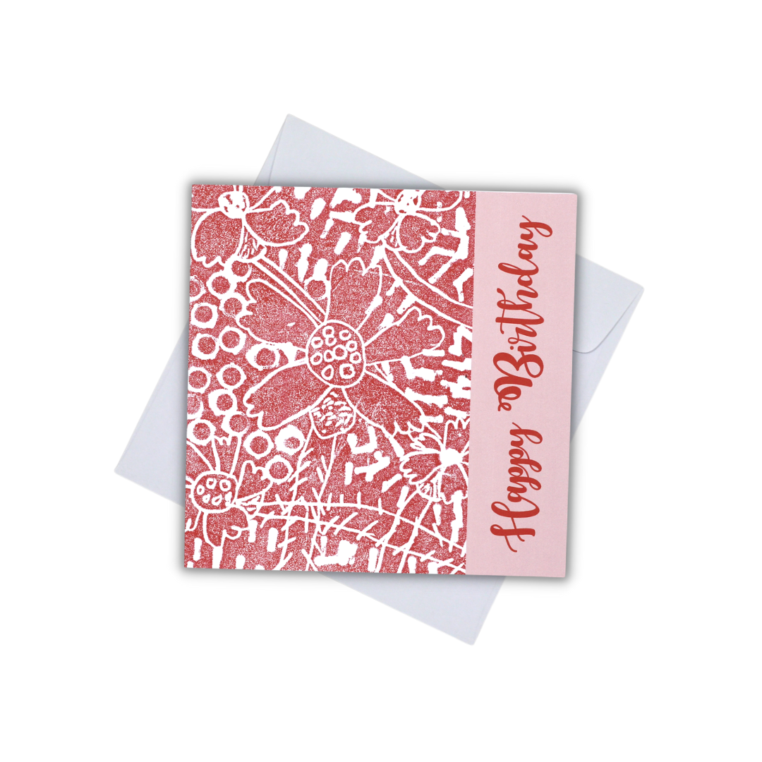CARD - HAPPY BIRTHDAY (WILDFLOWERS)