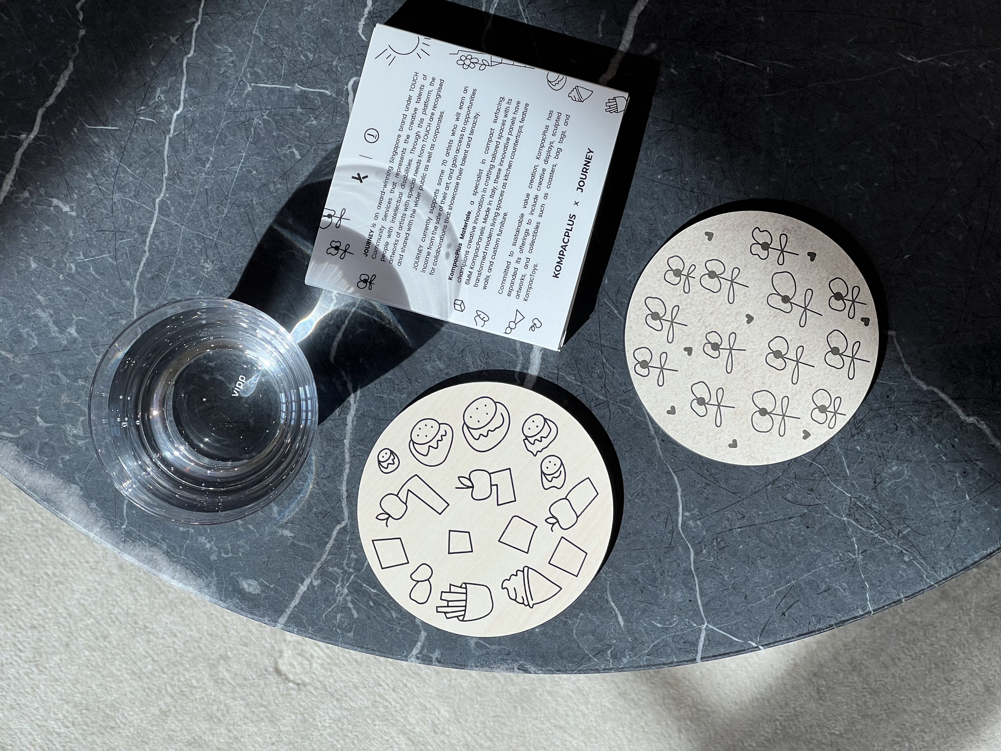 JOURNEY x KOMPACPLUS COASTERS (SET OF 2)