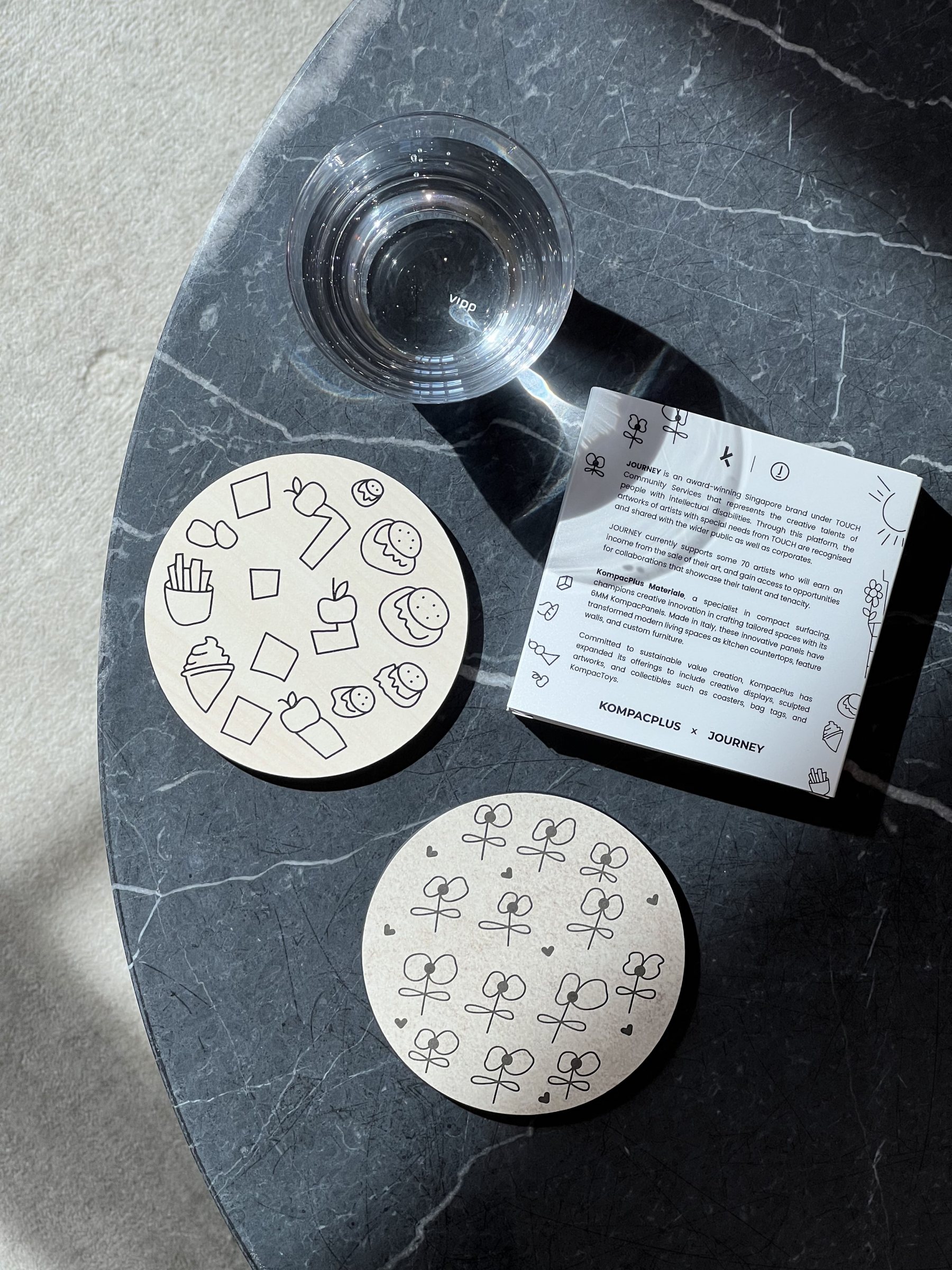 JOURNEY x KOMPACPLUS COASTERS (SET OF 2)