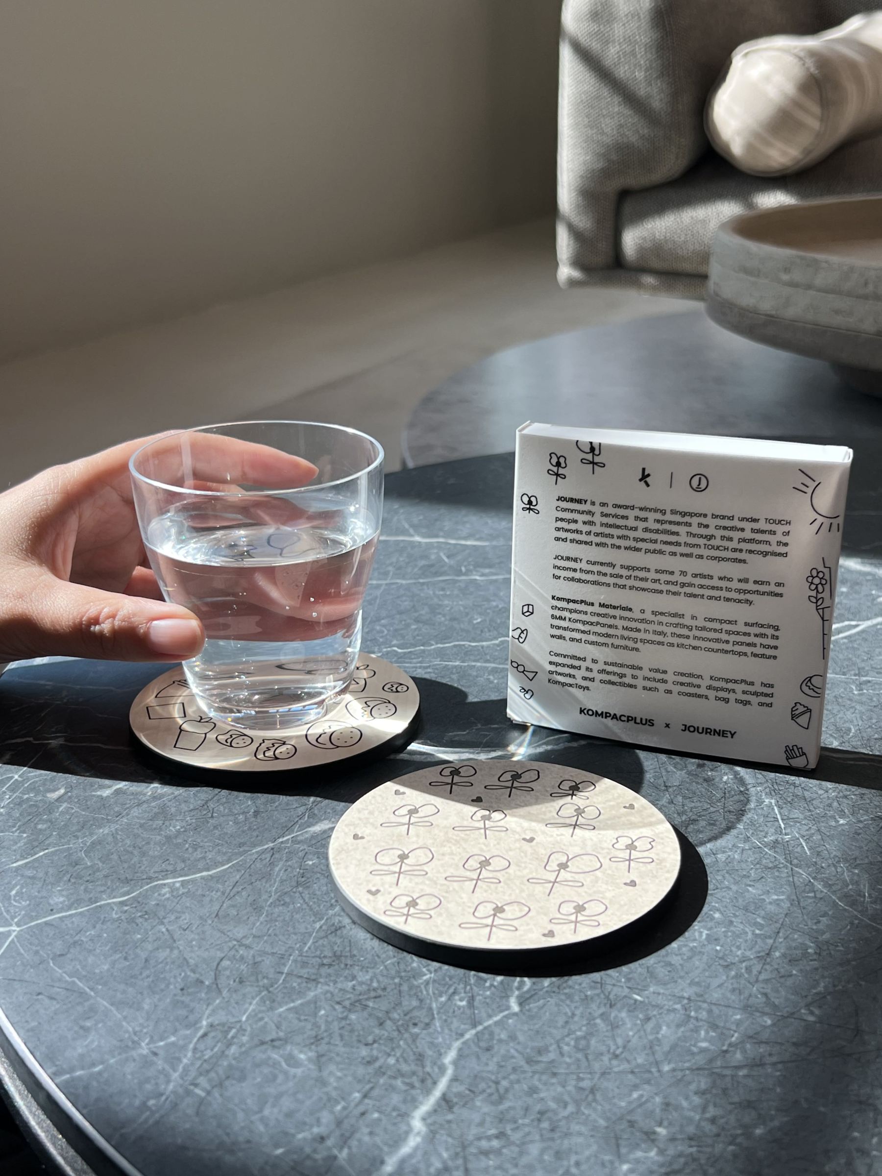 JOURNEY x KOMPACPLUS COASTERS (SET OF 2)