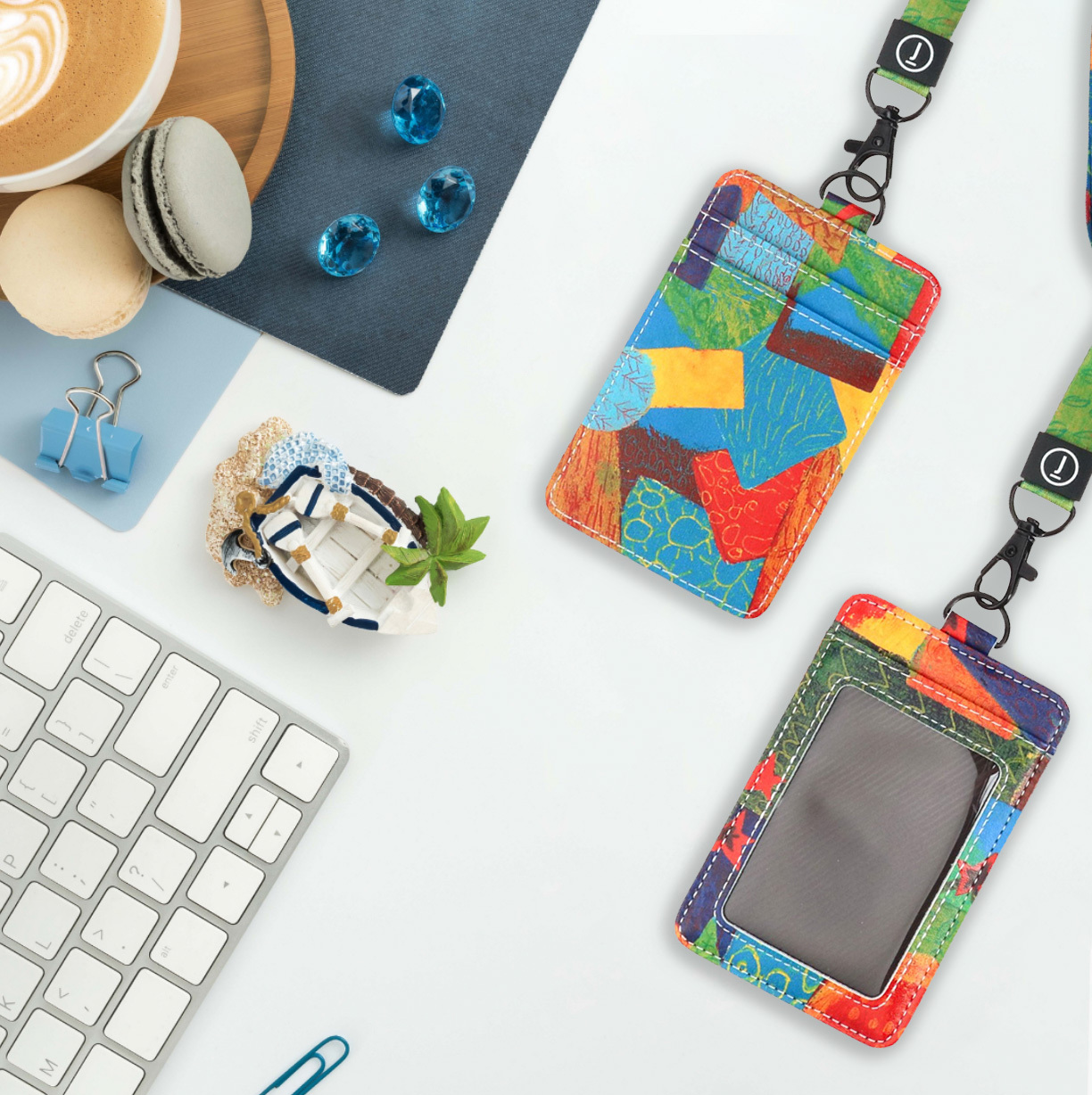 INSIDE OUT COLLECTION - LANYARD WITH CARDHOLDER