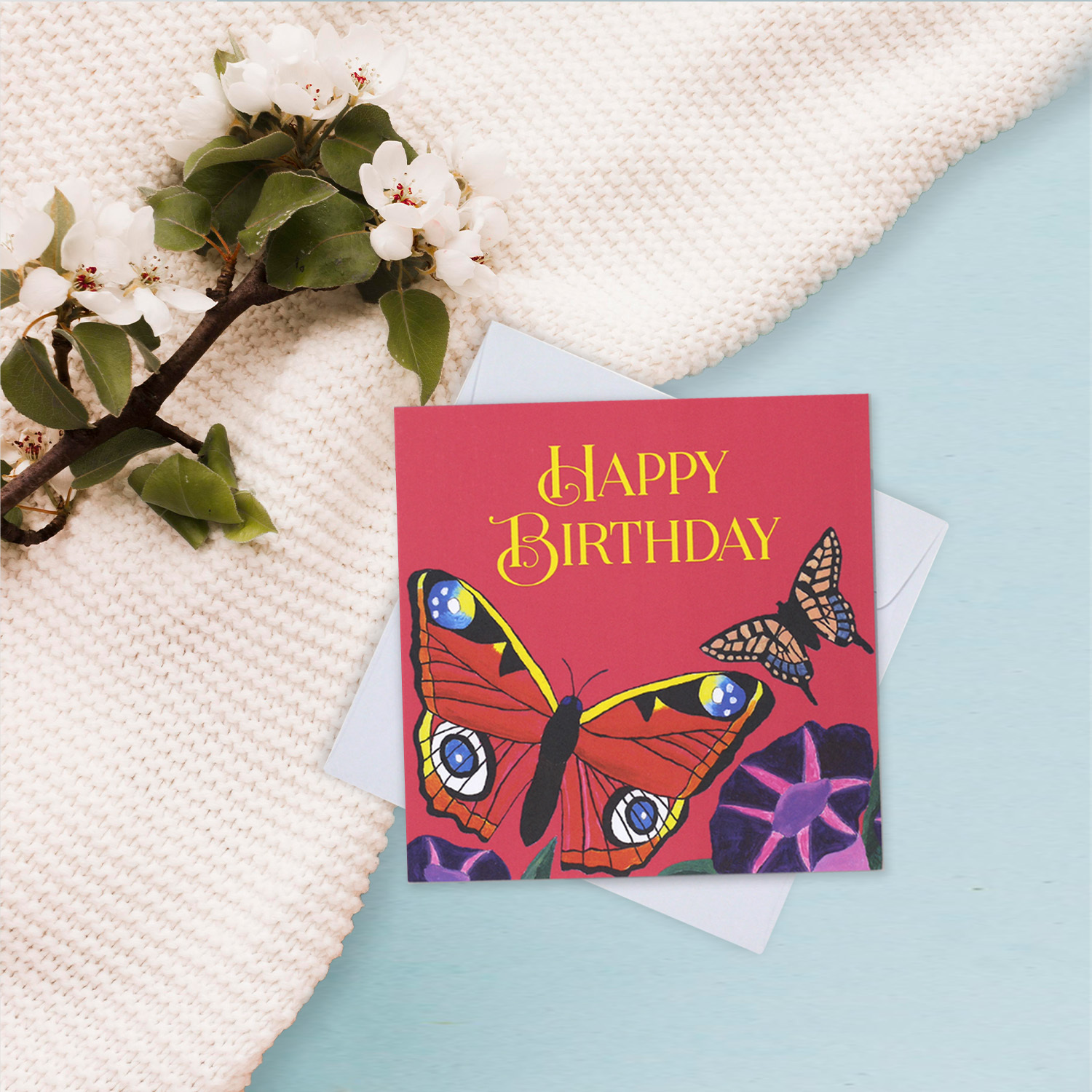 CARD - HAPPY BIRTHDAY (BUTTERFLY WONDERS)