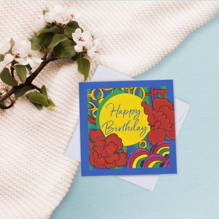 CARD - HAPPY BIRTHDAY (CHINESE MOTIFS)