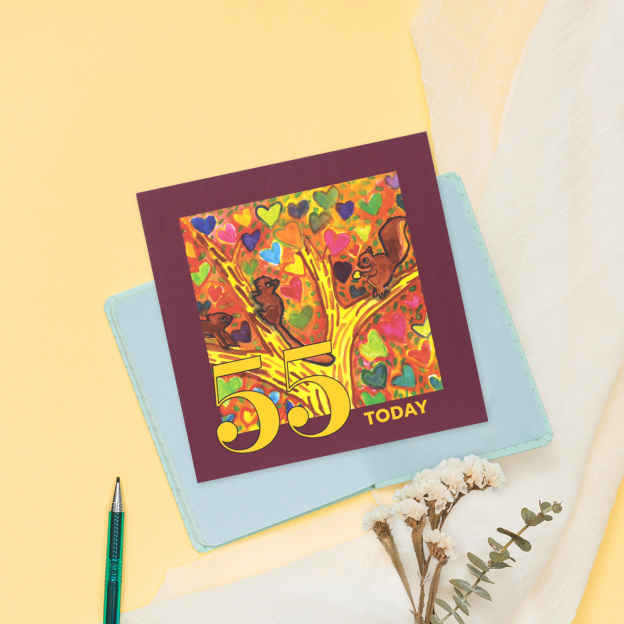 CARD - 55 TODAY (MY FAVOURITE TREESCAPE)