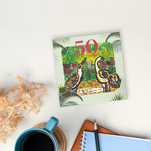 CARD - 50 TODAY (SINGAPORE BIRDS)