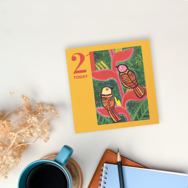 CARD - 21 TODAY (GARDEN FAUNAS)