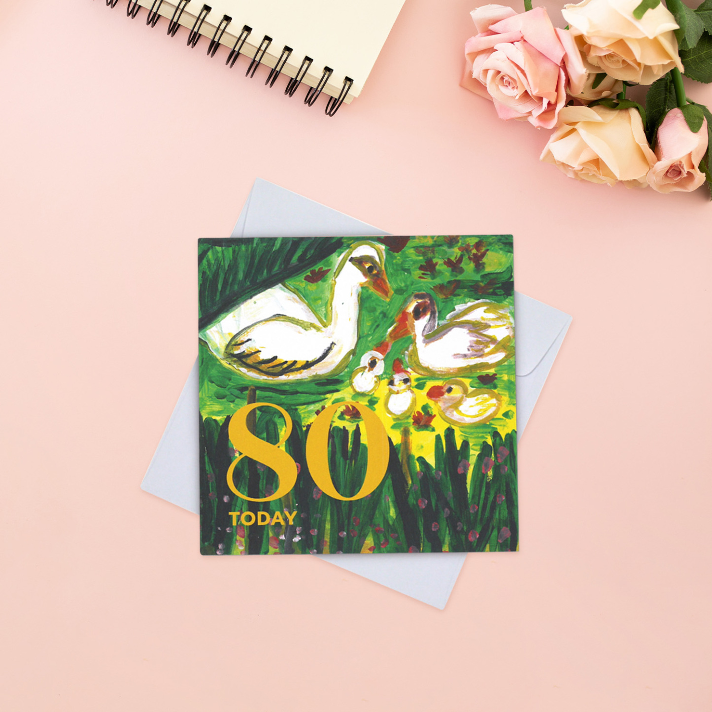 CARD - 80 TODAY (BOTANIC GARDENS)