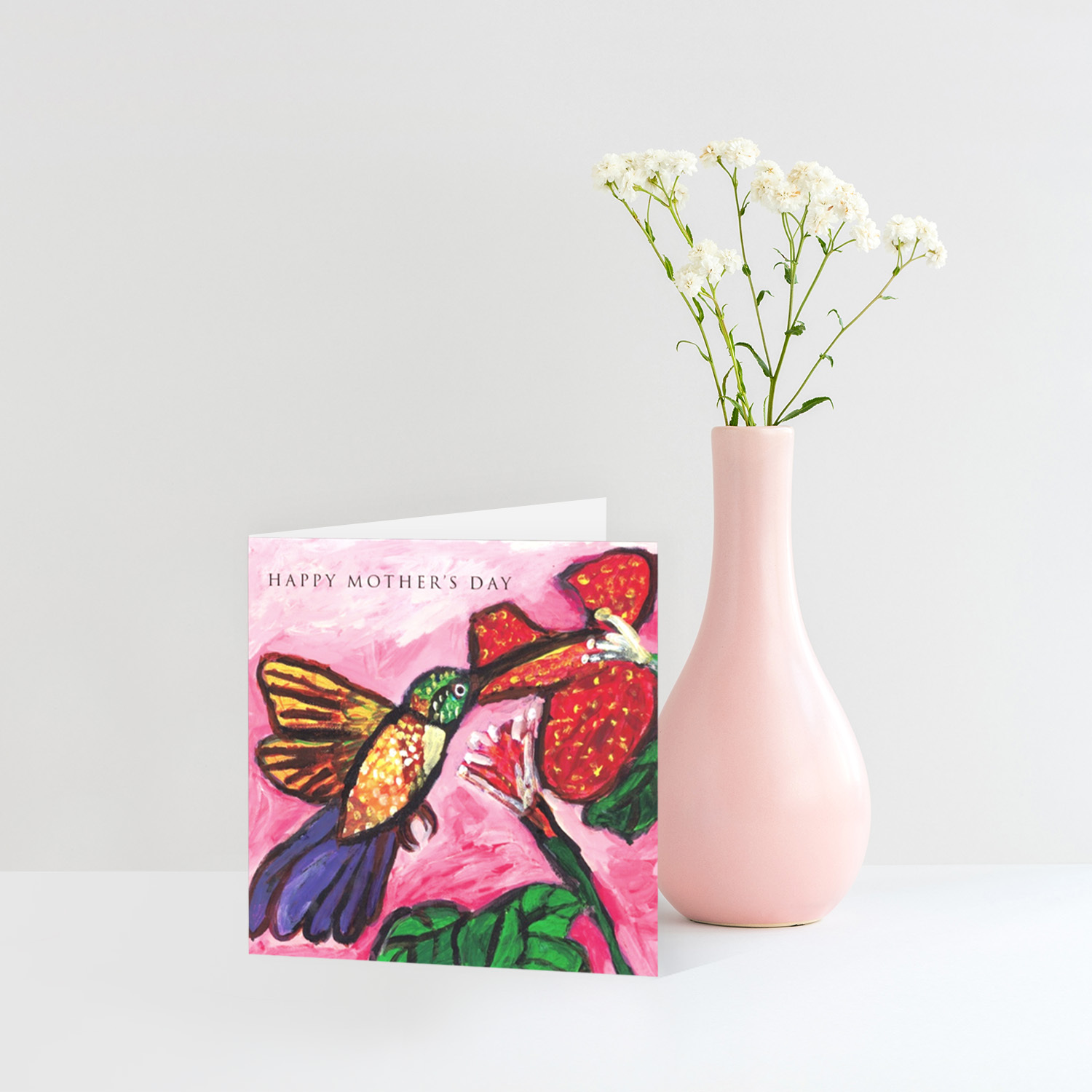 CARD - (2) HAPPY MOTHERS DAY (HUMMINGBIRD)