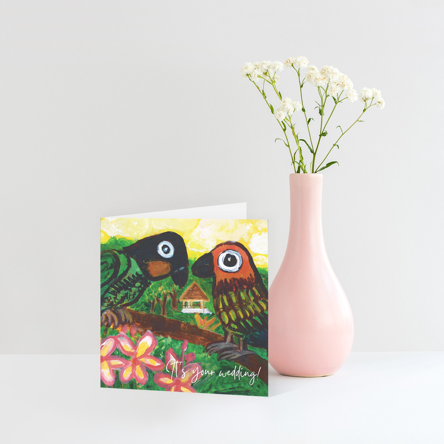 CARD - IT'S YOUR WEDDING (SINGAPORE BIRDS)
