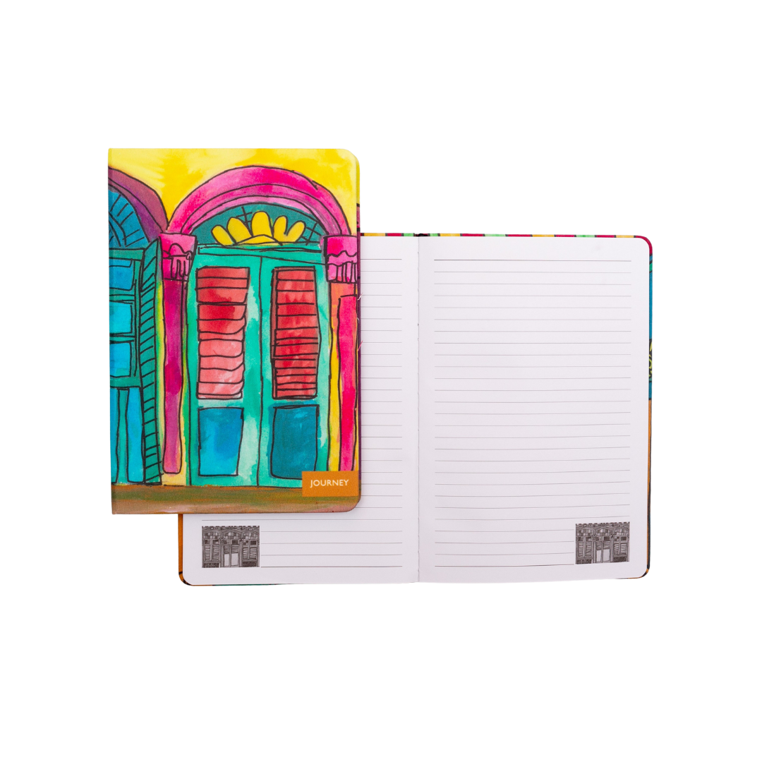 HERITAGE WINDOWS COLLECTION - FABRIC HARDCOVER NOTEBOOK