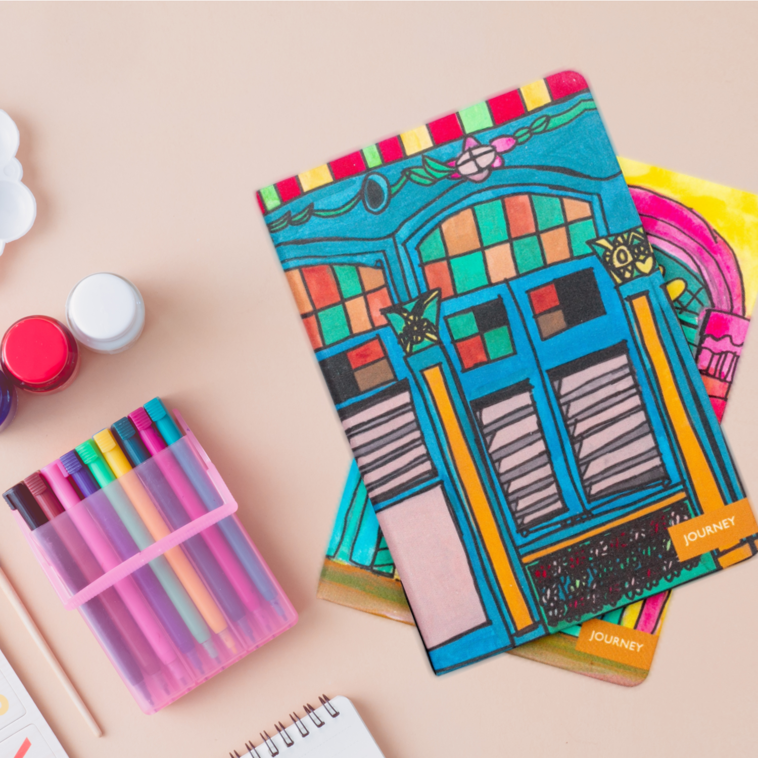 HERITAGE WINDOWS COLLECTION - FABRIC HARDCOVER NOTEBOOK