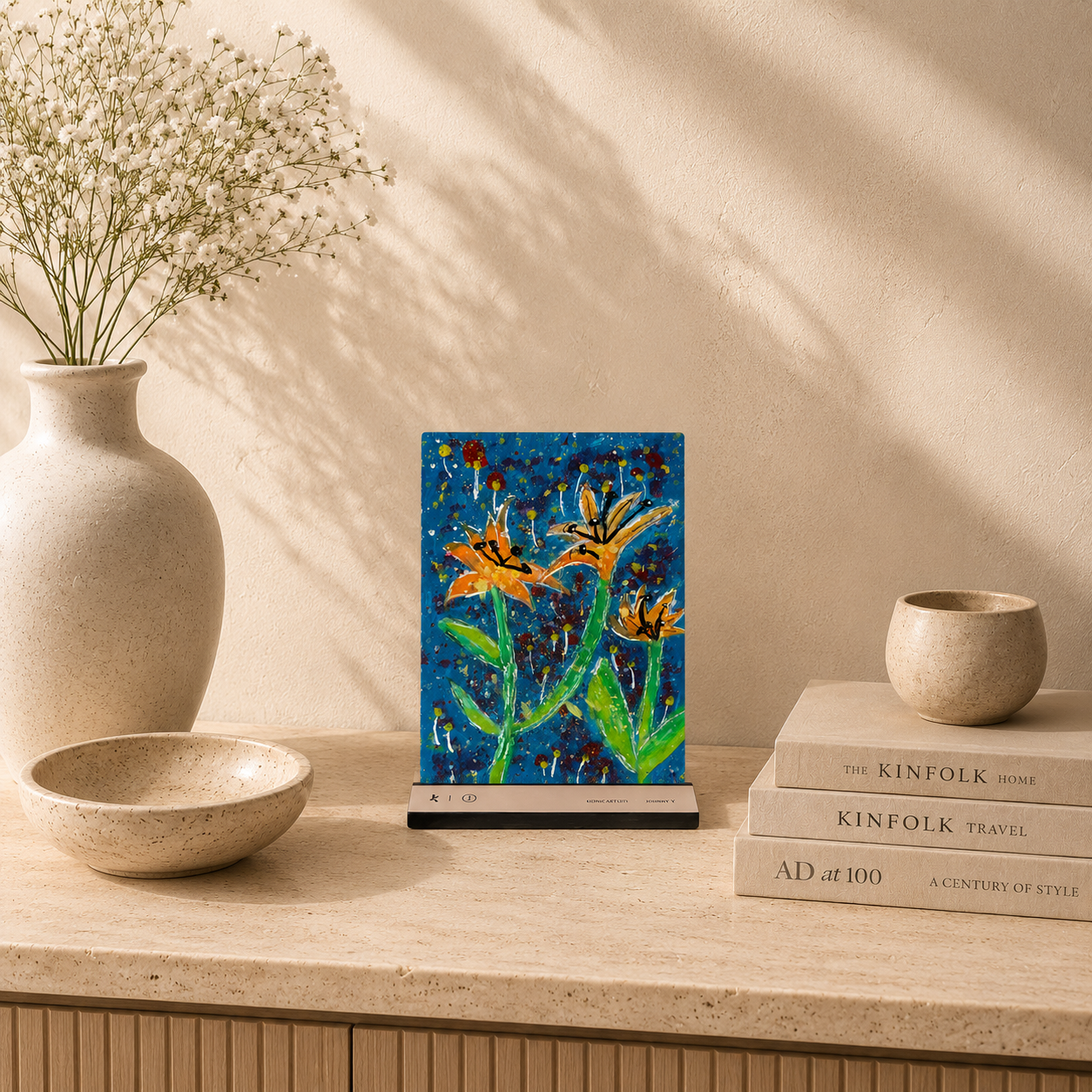 MIDNIGHT BLOOMS BY CHUA AI LAN (MINI CANVAS)