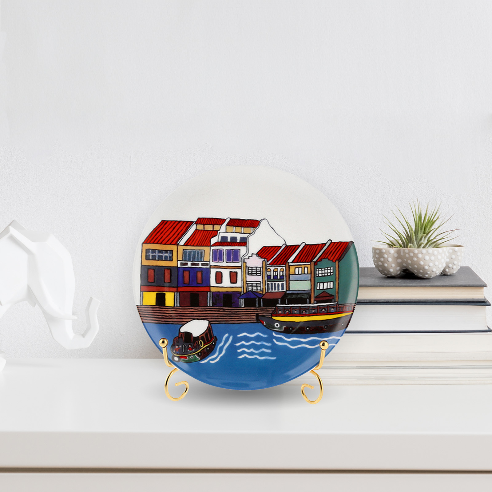 [Copy]MY HOME COLLECTION - SINGAPORE RIVER BONE CHINA PLATE