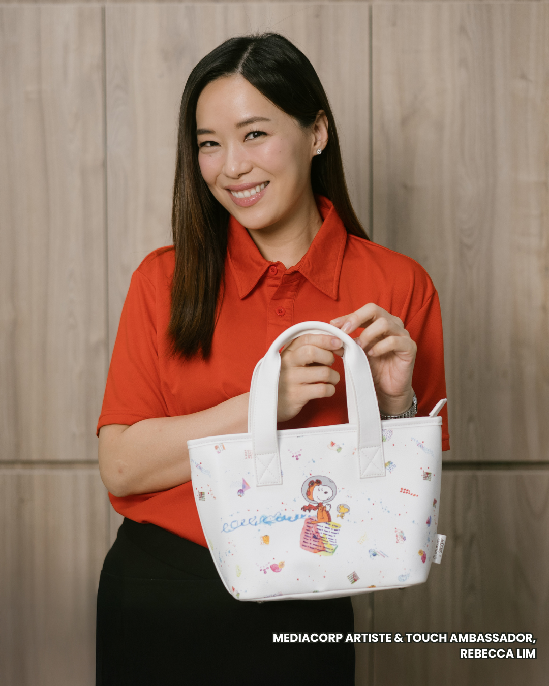 GALACTIC PLAYGROUND COLLECTION - SNOOPY & WOODSTOCK TOTE BAG (WHITE)