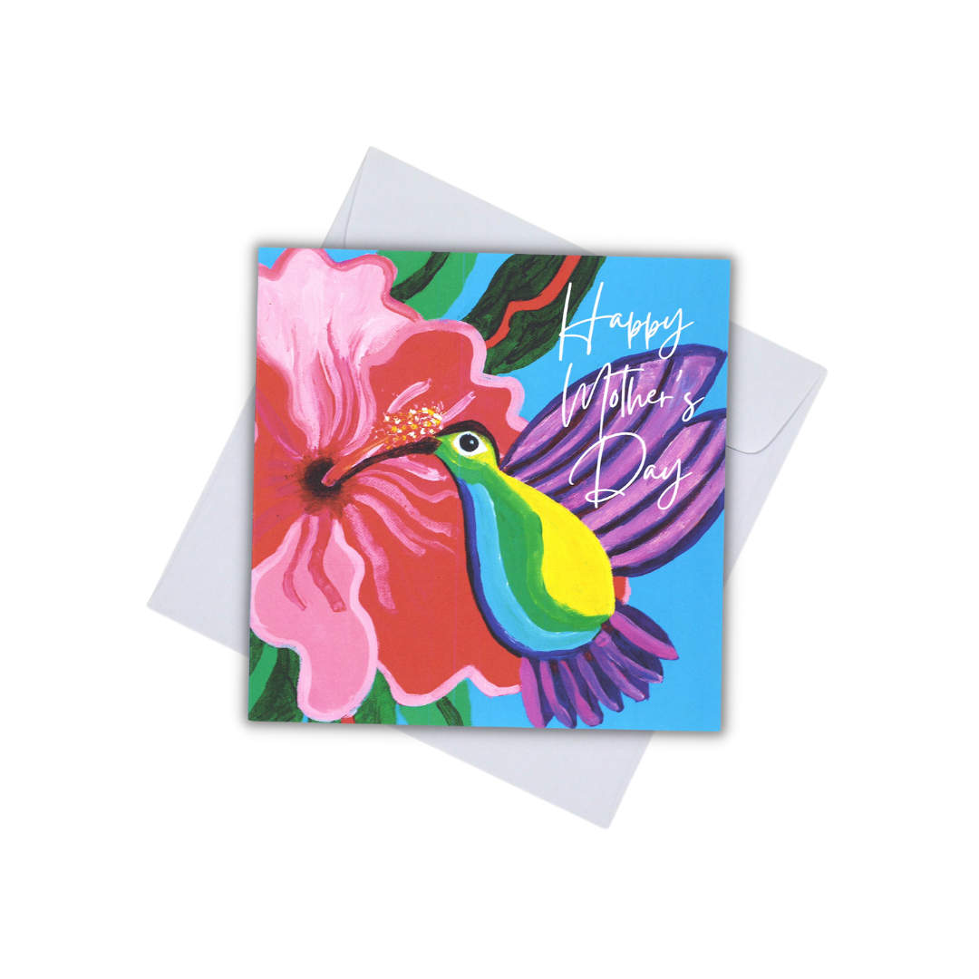 CARD - (1) HAPPY MOTHER'S DAY (HUMMINGBIRD)