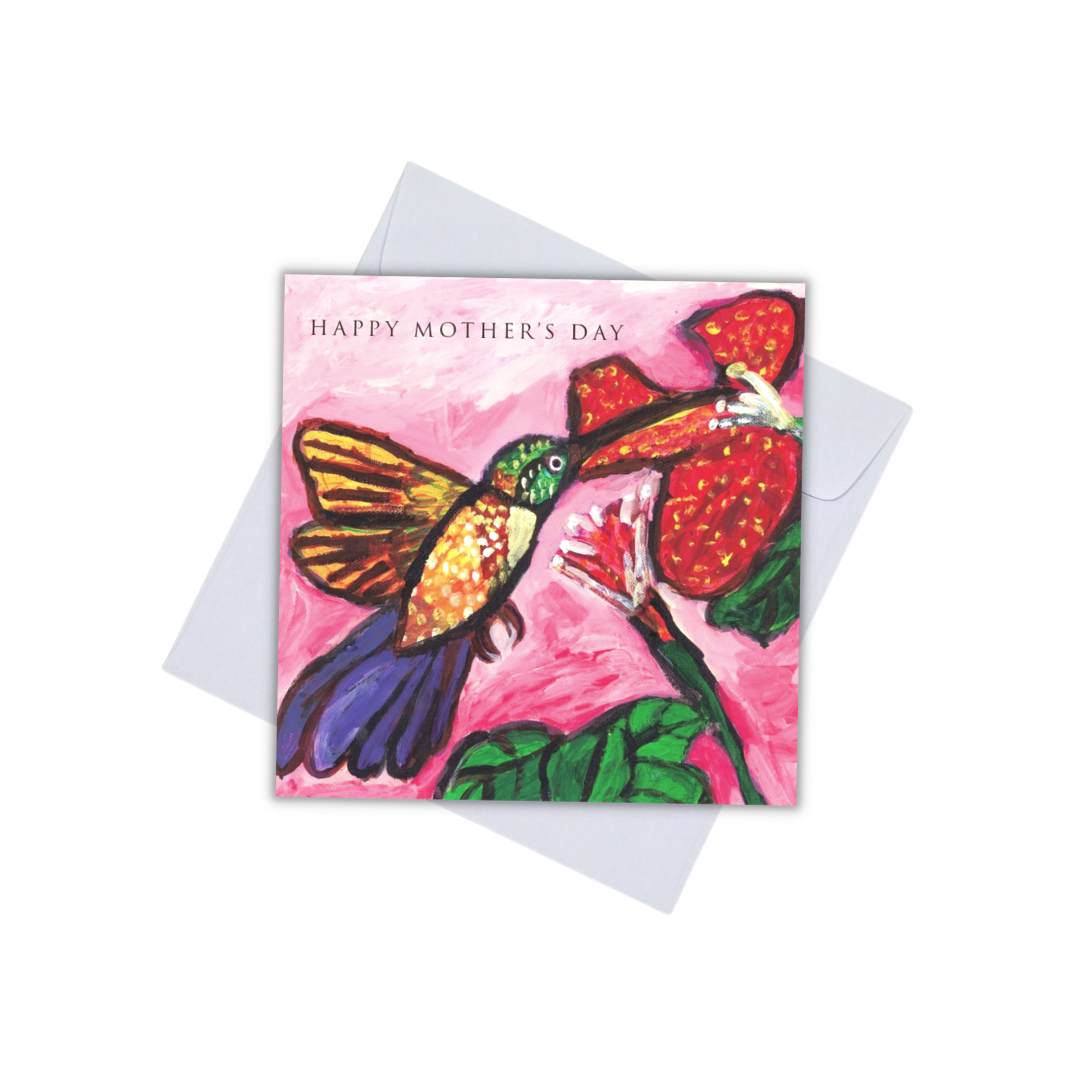 CARD - (2) HAPPY MOTHERS DAY (HUMMINGBIRD)