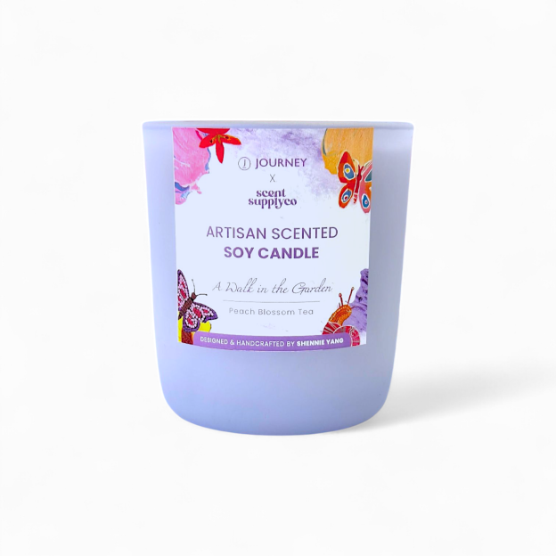 ARTISAN SCENTED SOY CANDLE - PEACH BLOSSOM TEA