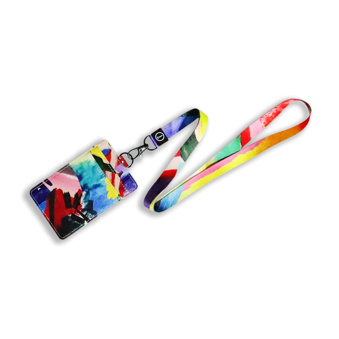 RAINBOW CONNECTION COLLECTION - LANYARD WITH CARDHOLDER