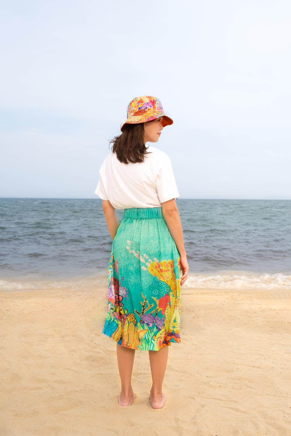 SEA MY WORLD COLLECTION - GATHERED SKIRT