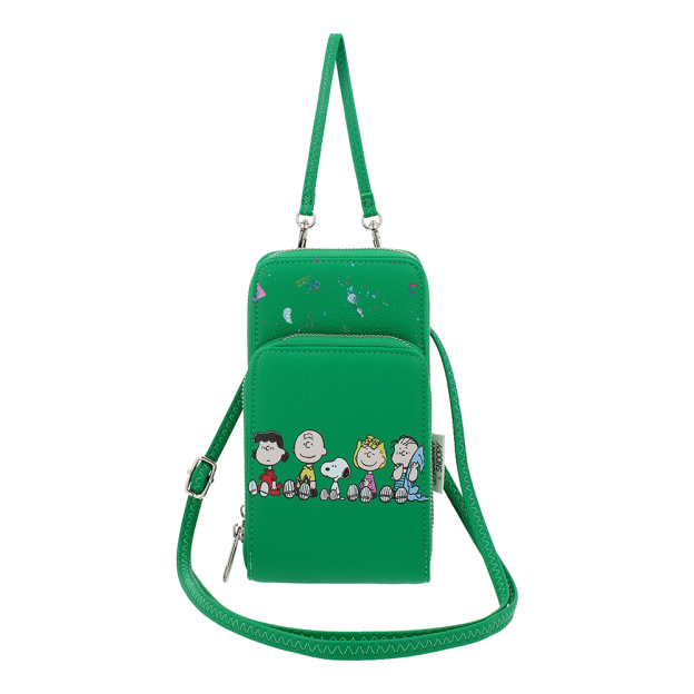 GALACTIC PLAYGROUND COLLECTION - SNOOPY & FRIENDS SLING WALLET (FOREST GREEN)