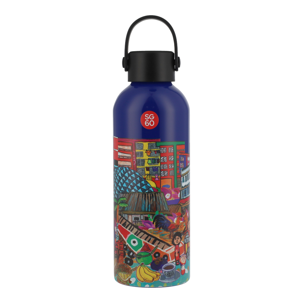 THREADS OF SINGAPORE COLLECTION - INSULATED WATER BOTTLE