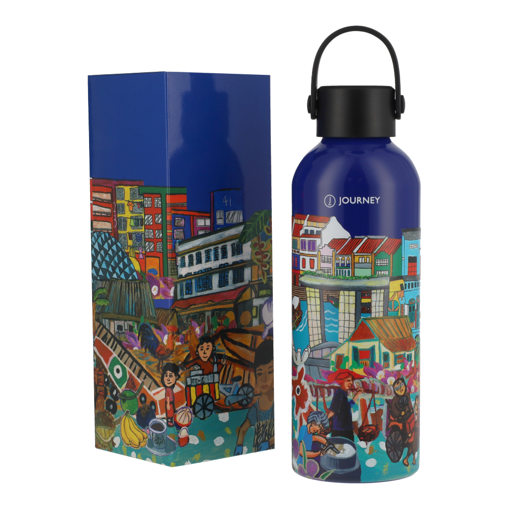 THREADS OF SINGAPORE COLLECTION - INSULATED WATER BOTTLE