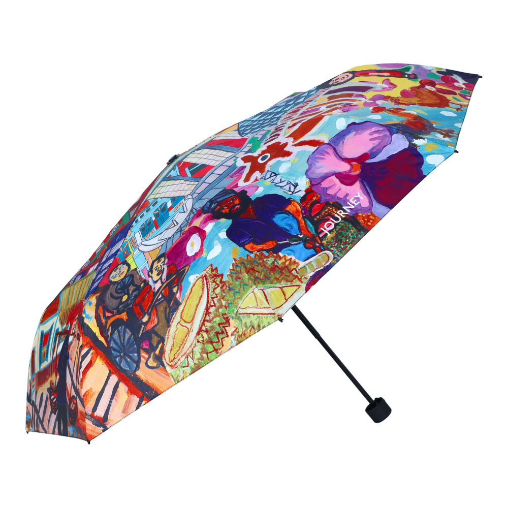 THREADS OF SINGAPORE COLLECTION - COMPACT UMBRELLA