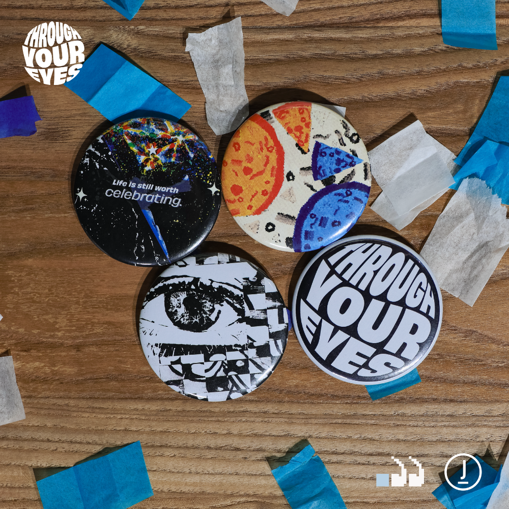 THROUGH YOU EYES - BADGES (SET OF 4)