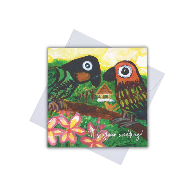 CARD - IT'S YOUR WEDDING (SINGAPORE BIRDS)