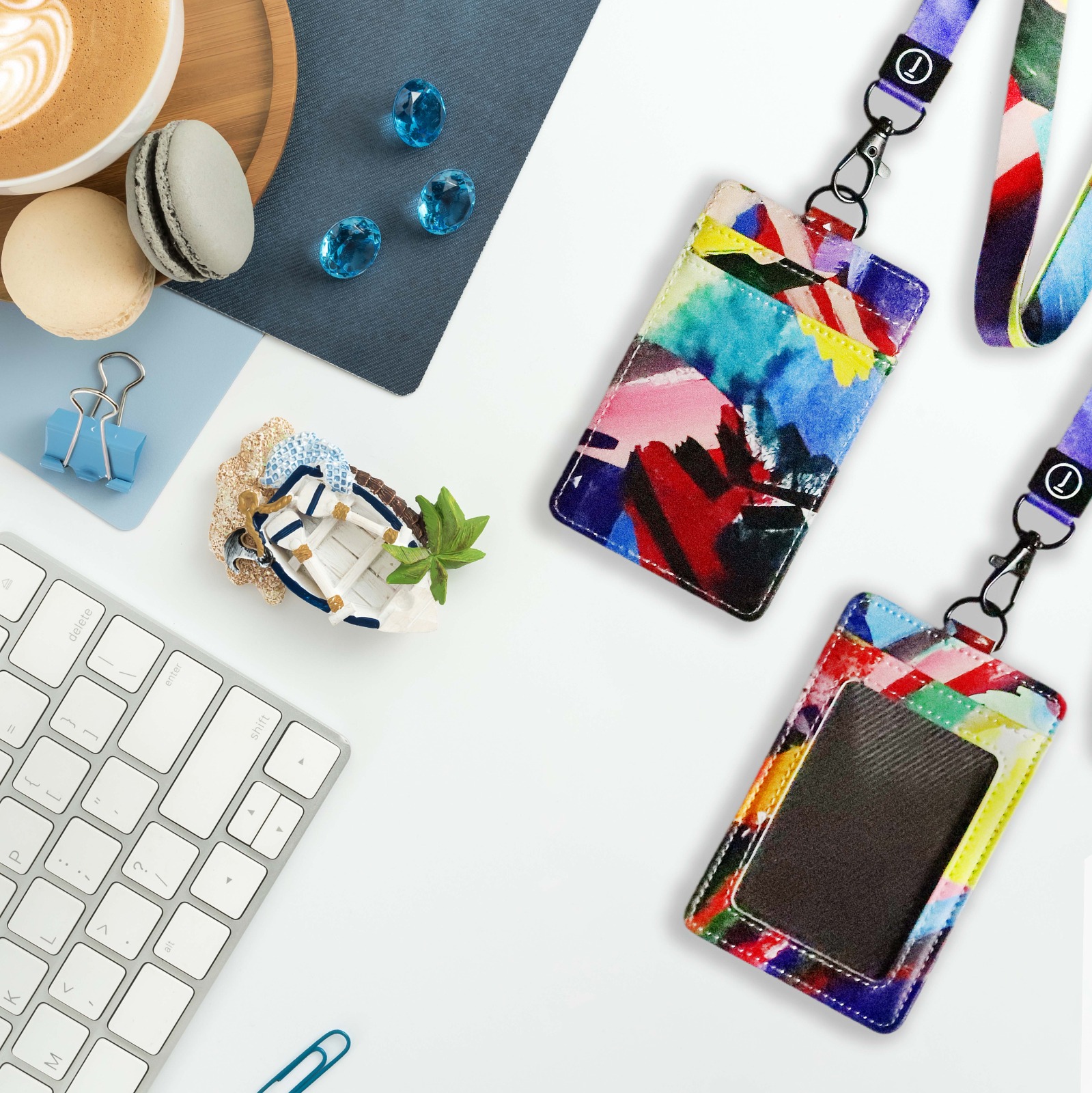 RAINBOW CONNECTION COLLECTION - LANYARD WITH CARDHOLDER