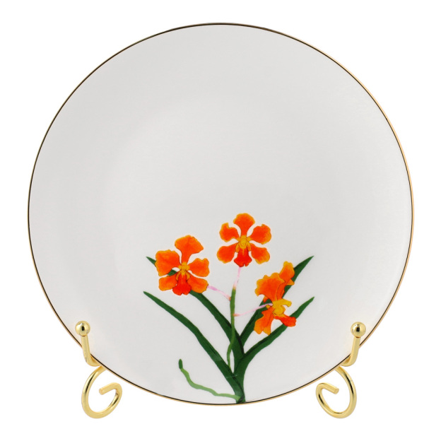 PAPILIONANDA ORCHID WHITE - BONE CHINA PLATE