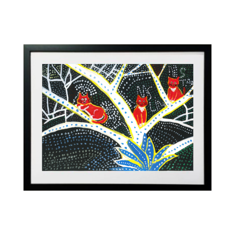 TREESCAPE WITH LOCAL CREATURES