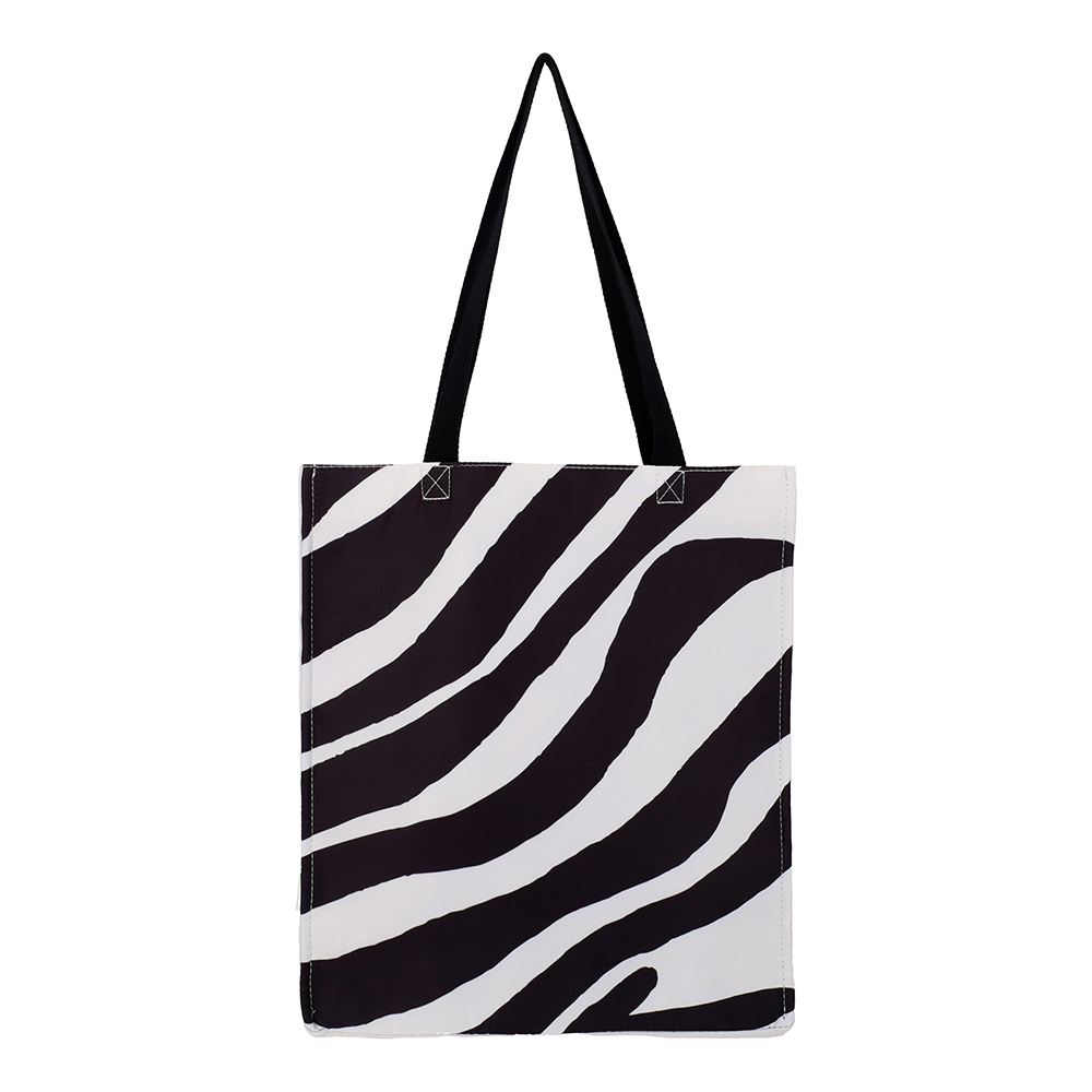 (JOURNEY LUXE) WILD WITHIN COLLECTION - ZEBRA EMBROIDERY TOTE BAG
