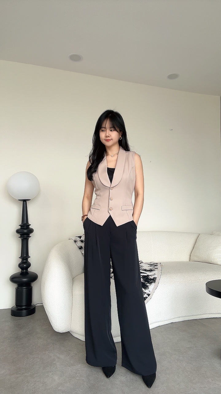 BO-MAY'25 梨形必入垂直高级感高腰阔腿裤