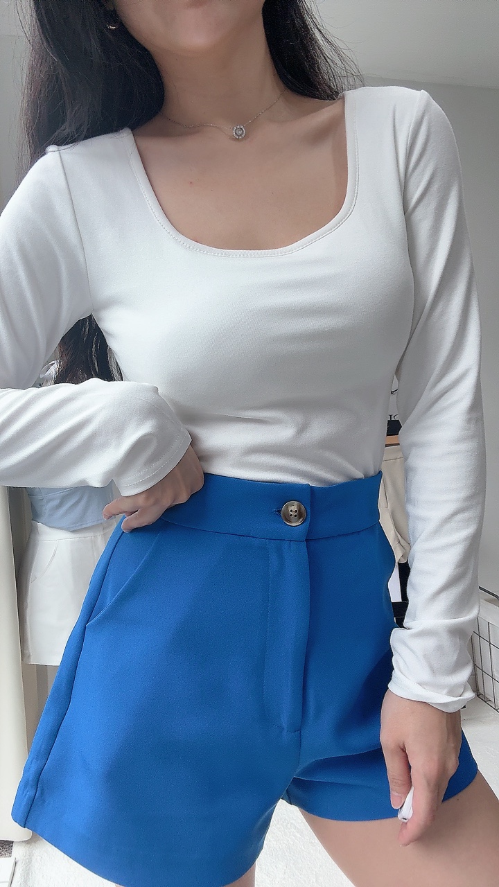 舒服厚棉胸垫百搭长袖CropTop -超推荐