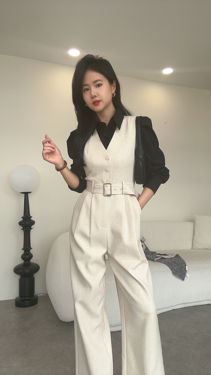 《EL高级系列》 西装纹路连体裤