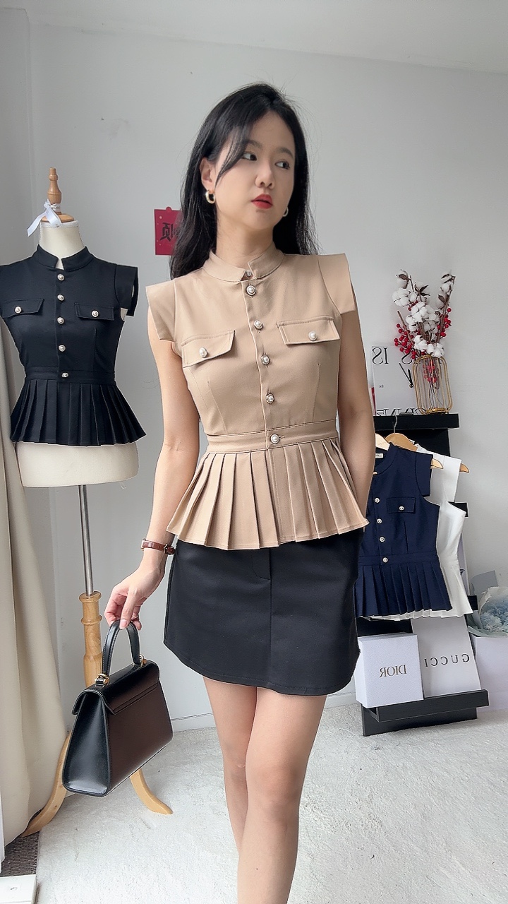 (BO'JAN) 🔥高雅贵族风Peplum Top  
