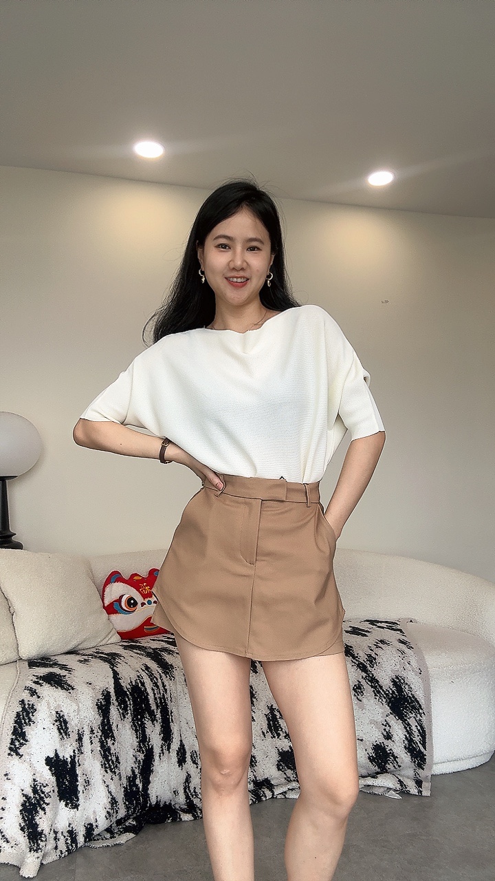 围裙设计高腰短裤