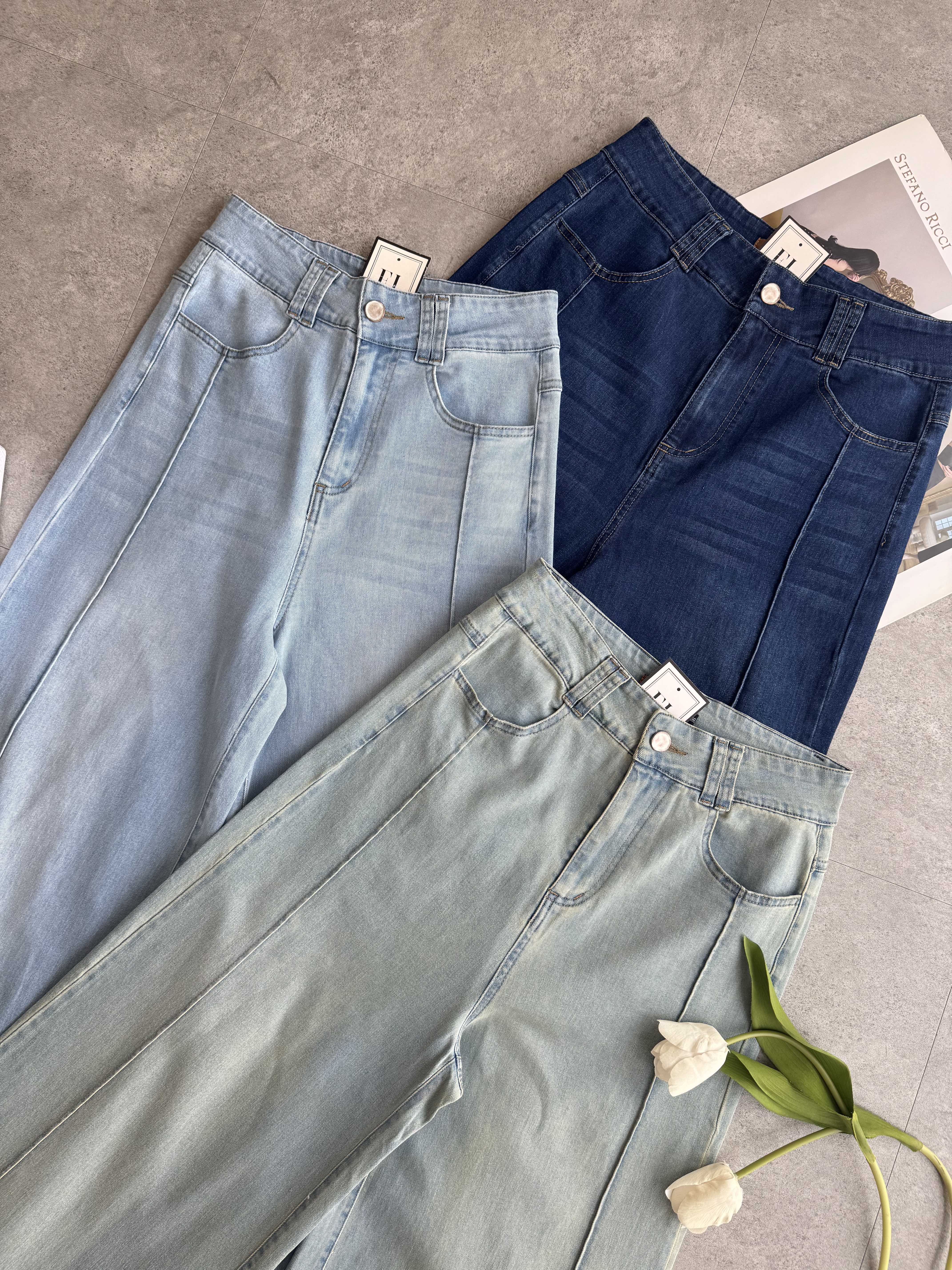 NEW牛仔直筒长裤