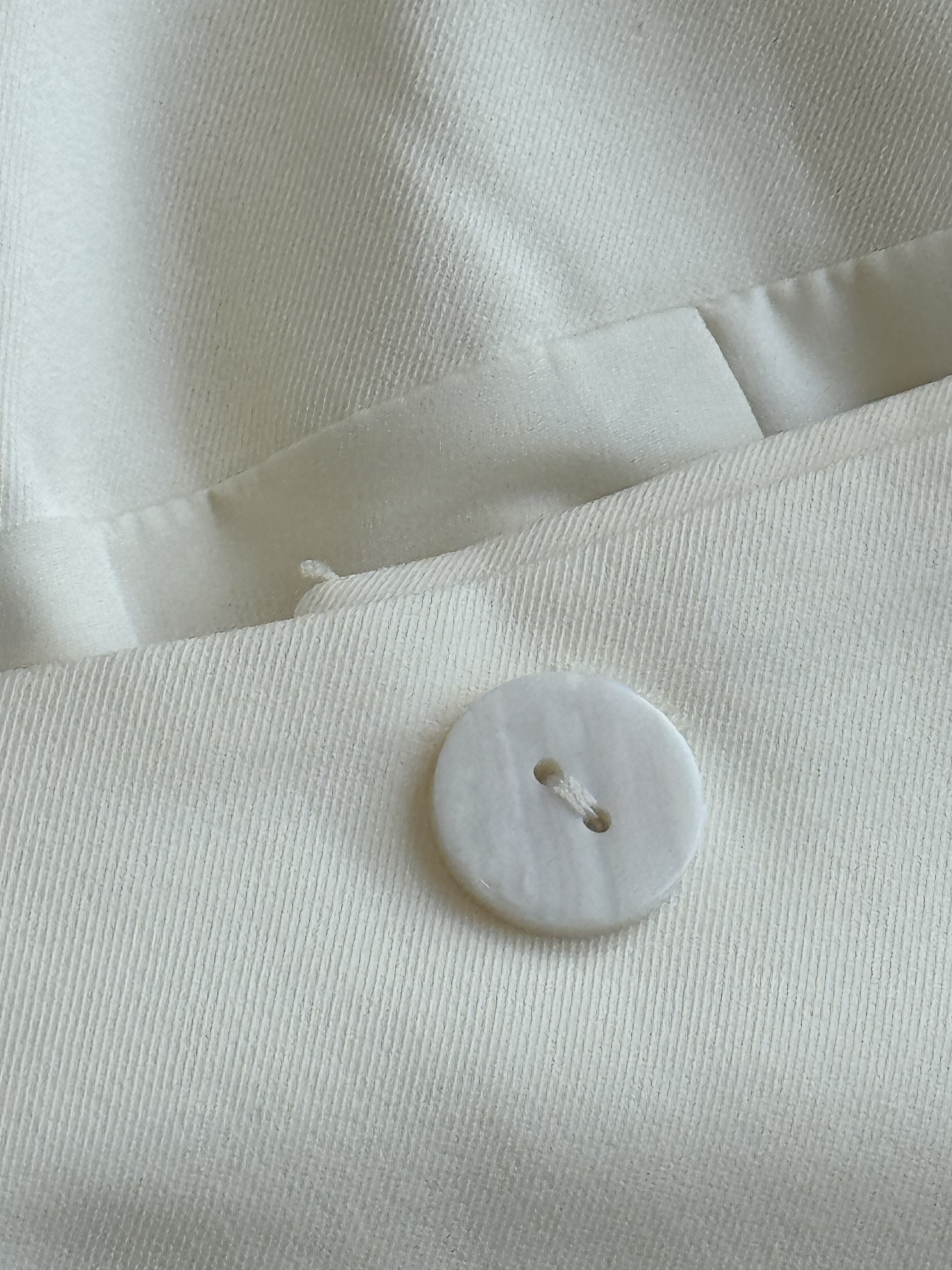 名媛风方领4扣长袖Top