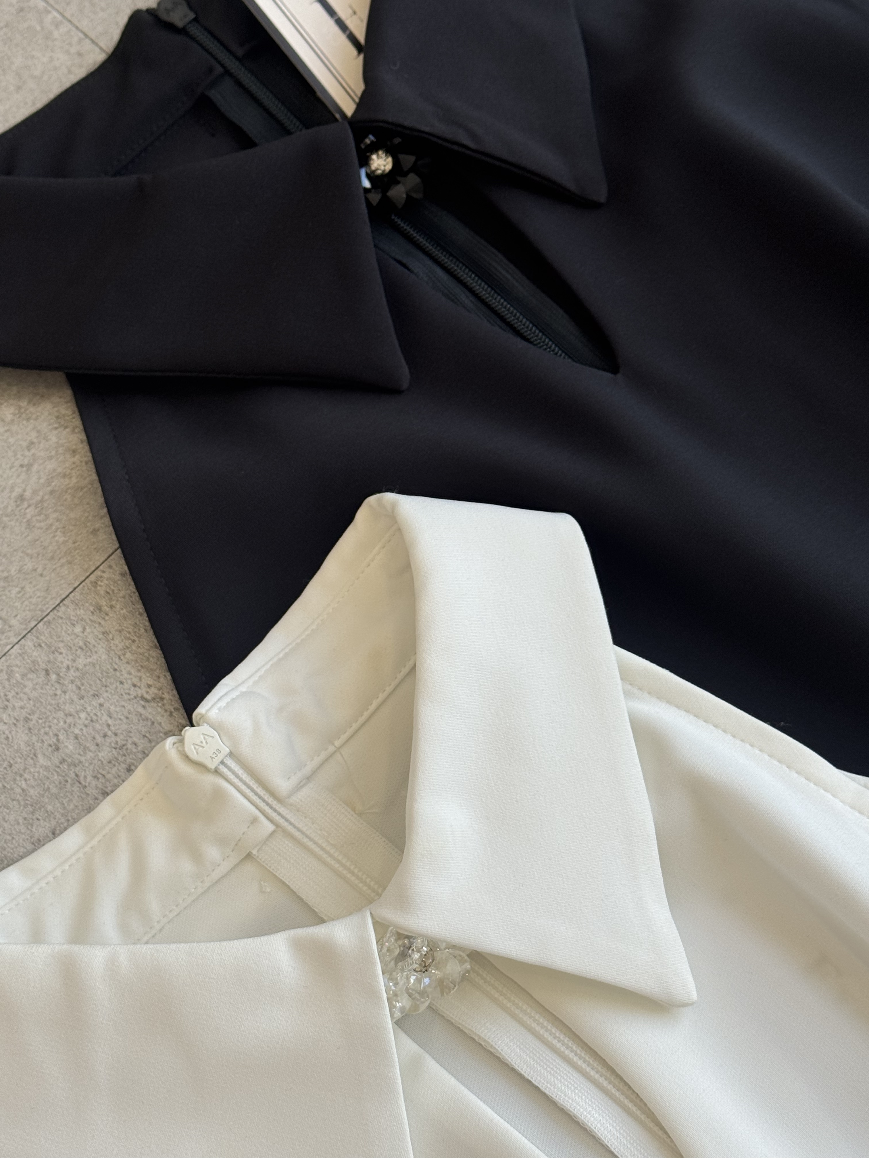 水晶领气质削肩DinnerDress